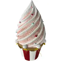 Clayre & Eef Decoratie Cupcake Wit Keramiek