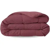 Zelesta Pure Uni Katoen Zomerdekbed - Bordeauxrood 200x200cm