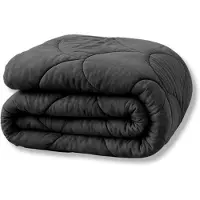 Y-NOT - Velvet Dekbed Zonder Overtrek 240x200 - Zomerdekbed - Zacht & Wasbaar - Zwart