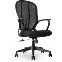 Worktrainer Olio Ergonomische Mesh Bureaustoel met Lendensteun - Zwart