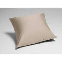 Yumeko Kussensloop Katoensatijn 65x65 Bruin - Eco, Bio & Fairtrade