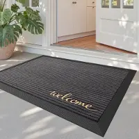 Famanu – Deurmat van 60 x 90 cm, antislip binnen deurmat voor vuilvanger en absorptie