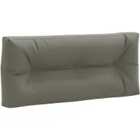 vidaXL Palletrugkussen VIANEN 100% Polyester Grijs 120 x 40 x 12 cm