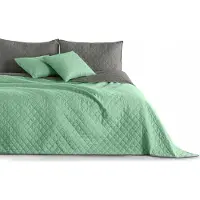 DecoKing Gewatteerde Dekbedovertrek Mint Groen 260x280cm Dubbelzijdig