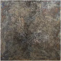 Ptmd Sukhmia Gunmetal MDF Wall Panel Shiny Square L