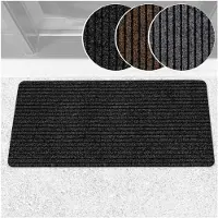 ANRO Mischa Deurmat Zwart 100x50 cm - Antislip - Rubberen rug