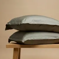 Coco & Cici - TENCEL Twill Kussensloop Olijfgroen - 1 kussensloop 65x65