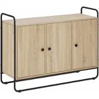 vidaXL - Dressoir - Sonoma - Eiken - 102 - x - 35 - x - 75 - cm - Bewerkt - hout