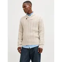 Jack & jones Premium Trui 'JPRBLUSEAN' lichtbeige