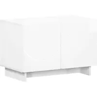 vidaXL TV-meubel 60 x 34.5 x 40 cm Hoogglans Wit Bewerkt hout