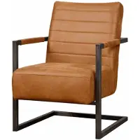 Tower Living Fauteuil Rocca Bull Cognac