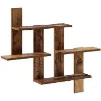 vidaXL Wandplank Oud hout 85 x 13,5 x 73,5 cm Bewerkt hout