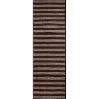 House Doctor Block vloerkleed 300x90cm bruin/naturel - 900000166