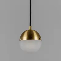 Schwung Molecule Hanglamp Lacquered Burnished Brass | Frosted