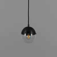 Schwung Molecule Hanglamp Black Gunmetal | Transparent