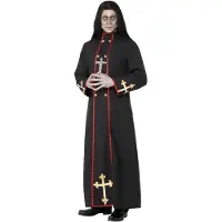 Vegaoo Demonische monnik kostuum voor heren Halloween outfit - Verkleedkleding - Medium