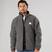 Resterods Heren Fleece Jas Grijs