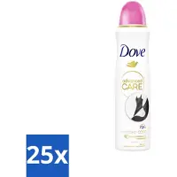Dove 25 x – Deodorant Spray – Invisible Care – 150 ml - Anti-transpirant Spray - Zweetvermindering - Geurvermindering - Onzichtbare Strepen - Huidverzorging