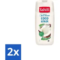 Tahiti 2 x – Douchegel – Kokos - 315 ml - Douchegel Kokos - Kokos Geur - Douchegel Tropisch - Douchegel Voor Huid - Kokoswater