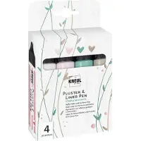 Kreul Puffy Pennenset Chalky Moments 4 stuks