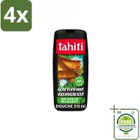 Tahiti – Douchegel – Tropenhout Vegan - 315 ml - Voordeelverpakking - 4 stuks - Douchegel tropisch hout - Vegan douchegel
