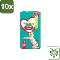 Pampers 10 x – Luierbroekjes – Pants Maat 3 – 56 Luiers - Grootverpakking - Luiers Voor Baby - Luierbroekjes - Luier Voor Baby - Luier Maat 3 - Luier Voor Actieve Baby