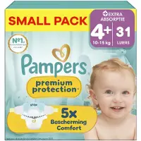 Pampers - Premium Protection - Maat 4+ - Small Pack - 31 luiers - 10/15 KG