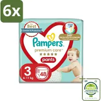 Pampers – Luierbroekjes – Premium Care Pants Maat 3 – 48 Luiers - Voordeelverpakking - 6 stuks - Luier - Luierbroek