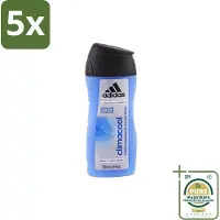 Adidas 5 x – Douchegel – Climacool Men – 250 ml - Grootverpakking - Douchegel - Frisheid - Sportgeur - Actieve Frisheid - Bewegingssensor