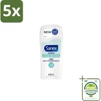 Sanex 5 x – Deodorant Stick – Dermo Active Freshness – 65 ml - Grootverpakking - Deodorantstick - Frisheid - Huidbescherming - Zachte Textuur - Langdurige Frisheid