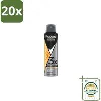 Rexona 20 x – Deodorant Spray – Maximum Protection Sport Defence – 150 ml - Grootverpakking - Sport Deodorant - Sportdefensie - Transpiratiebestendig - Frisheid - Sportgeur