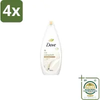 Dove – Badcrème – Soft – 720 ml - Voordeelverpakking - 4 stuks - Zijdezachte huid - Glycerine