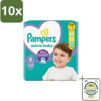 Pampers 10 x – Luiers – Active Baby Maat 3 (6-10 kg) – 90 Luiers - Grootverpakking - Luiers Voor Baby - Droge Luiers - Baby Droogheid - Droge Luiers Voor Baby - Droge Luiers 3 Maat