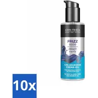 John Frieda 10 x – Haarolie – Dream Curls Curl Defining Crème Oil – Krulverzorging – 100 ml - Koffiezetapparaat