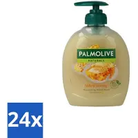 Palmolive 24 x – Handzeep – Melk & Honing – 300 ml - Handzeep - Melk En Honing - Voedende Handzeep - Natuurlijke Handzeep - Crème Handzeep