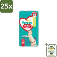 Pampers 25 x – Luierbroekjes – Pants Maat 3 – 56 Luiers - Grootverpakking - Luiers Voor Baby - Luierbroekjes - Luier Voor Baby - Luier Maat 3 - Luier Voor Actieve Baby