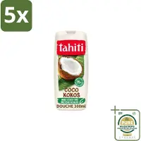 Tahiti 5 x – Douchegel – Coco - 315 ml - Grootverpakking - Douchegel Kokos - Kokosgeur Douche - Tropische Geur - Huid Verzorging - Mild Reinigen