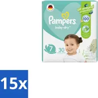 Pampers – Luiers – Active Baby Dry Maat 7 – 30 Luiers - Bulkverpakking - 15 stuks