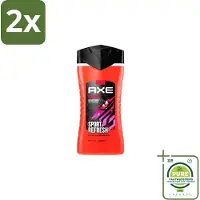 Axe – Douchegel – Sport Refresh – 250 ml - Voordeelverpakking - 2 stuks - Douchegel sport - Verfrissende douchegel