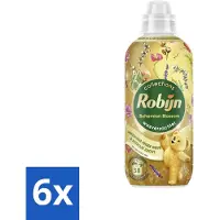 Robijn 6 x – Wasverzachter – Bohemian Blossom – 765 ml - Wasverzachter - Bloemige Geur - Wasverzachter Fles - Kleding Verzorgen - Vezels Beschermen