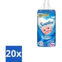 Soupline 20 x – Wasverzachter – Mediterrane Tuin – 950 ml - Wasverzachter - Mediterrane Tuin - Frisse Geur - Zijdezachte Kleding - Wasverzachter Voor Kleding