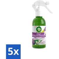 Air Wick 5 x – Luchtverfrisser Spray – Active Fresh Lavendel & Lelie – 237 ml - Voordeelverpakking - 5 stuks