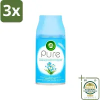 Air Wick 3 x Freshmatic Automatische Spray Navulling Pure Lentedauw 250 ml - Grootverpakking - Luchtverfrisser - Lentedauw - Natuurlijke Geur - Geurverspreider - Geurneutralisatie