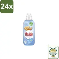 Robijn – Wasverzachter – Morgendauw – 650 ml - Voordeelverpakking - 24 stuks - Zachtheid - Frisheid