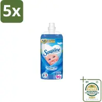 Soupline 5 x – Wasverzachter – Mediterrane Tuin – 950 ml - Grootverpakking - Wasverzachter - Mediterrane Tuin - Frisse Geur - Zijdezachte Kleding - Wasverzachter Voor Kleding