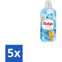 Robijn 5 x – Wasverzachter – Morgenfris – 1,1 L - Voordeelverpakking - 5 stuks