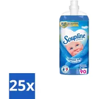 Soupline 25 x – Wasverzachter – Mediterrane Tuin – 950 ml - Wasverzachter - Mediterrane Tuin - Frisse Geur - Zijdezachte Kleding - Wasverzachter Voor Kleding