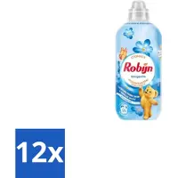 Robijn 12 x – Wasverzachter – Morgenfris – 1,1 L - Wasverzachter - Wasverzachter Morgenfris - Wasverzachter Voor Kleding - Wasverzachter Fris - Wasverzachter Voor Textiel