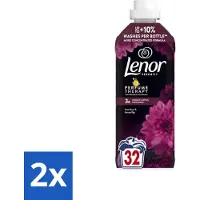 Lenor 2 x – Wasverzachter – Lotus Flower & Diamond Figs – 32 Wasbeurten – 675 ml - Wasverzachter - Wasmachine - Geur - Wasbeurt - Kleding Verzorgen