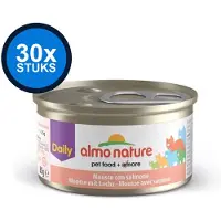 Almo Nature 30x Daily Mousse - Zalm - Kattenvoer Natvoer - 85g